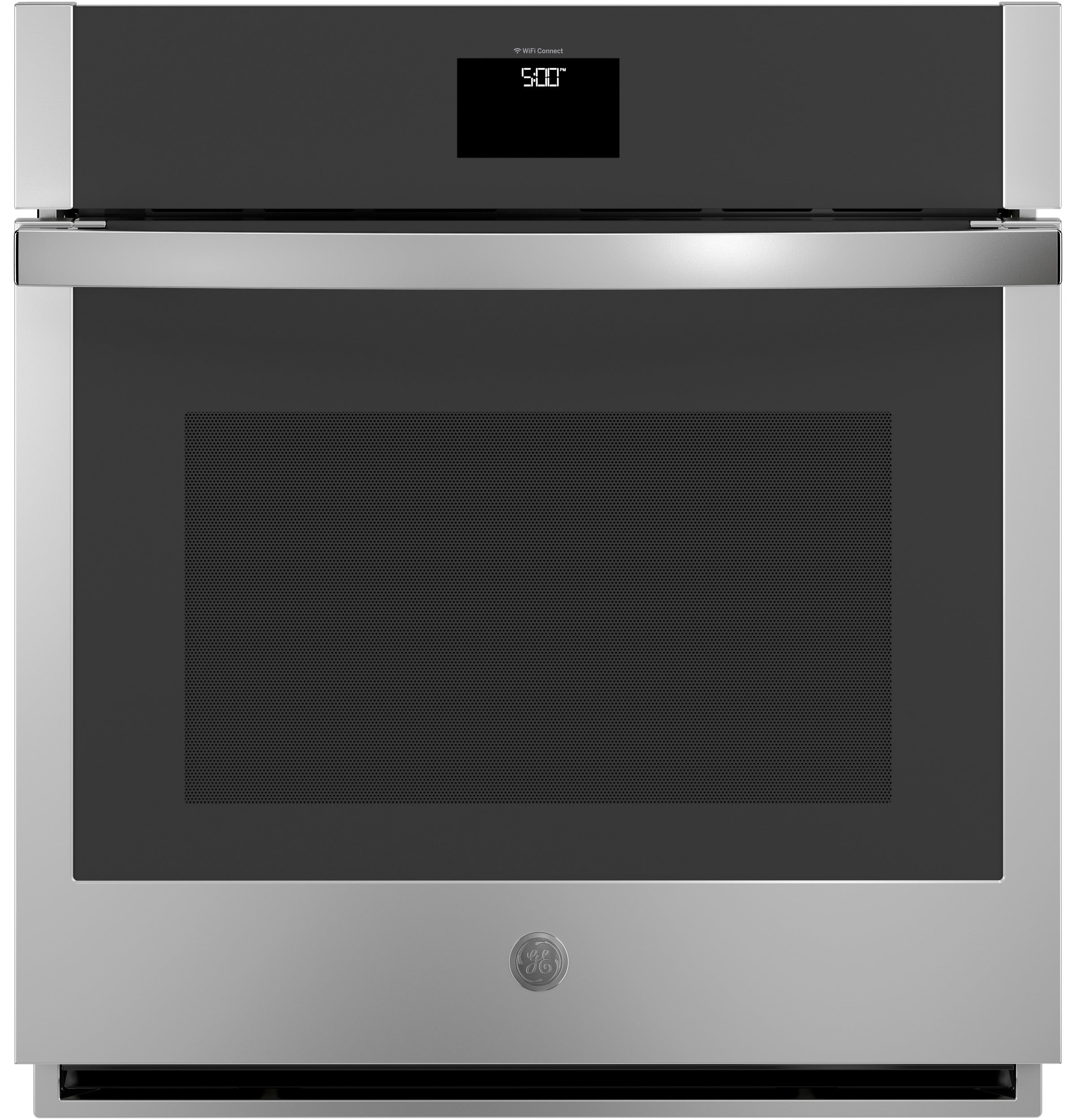 GE 27 Inch Smart Built-In Wall Oven with 4.3 cu. ft. Capacity, True European Convection, Air Fry, Temperature Probe, Hidden Bake Element, Proof Mode, LCD Display, Self Clean, Control Lock, Sabbath Mode, and ADA Compliant: Stainless Steel