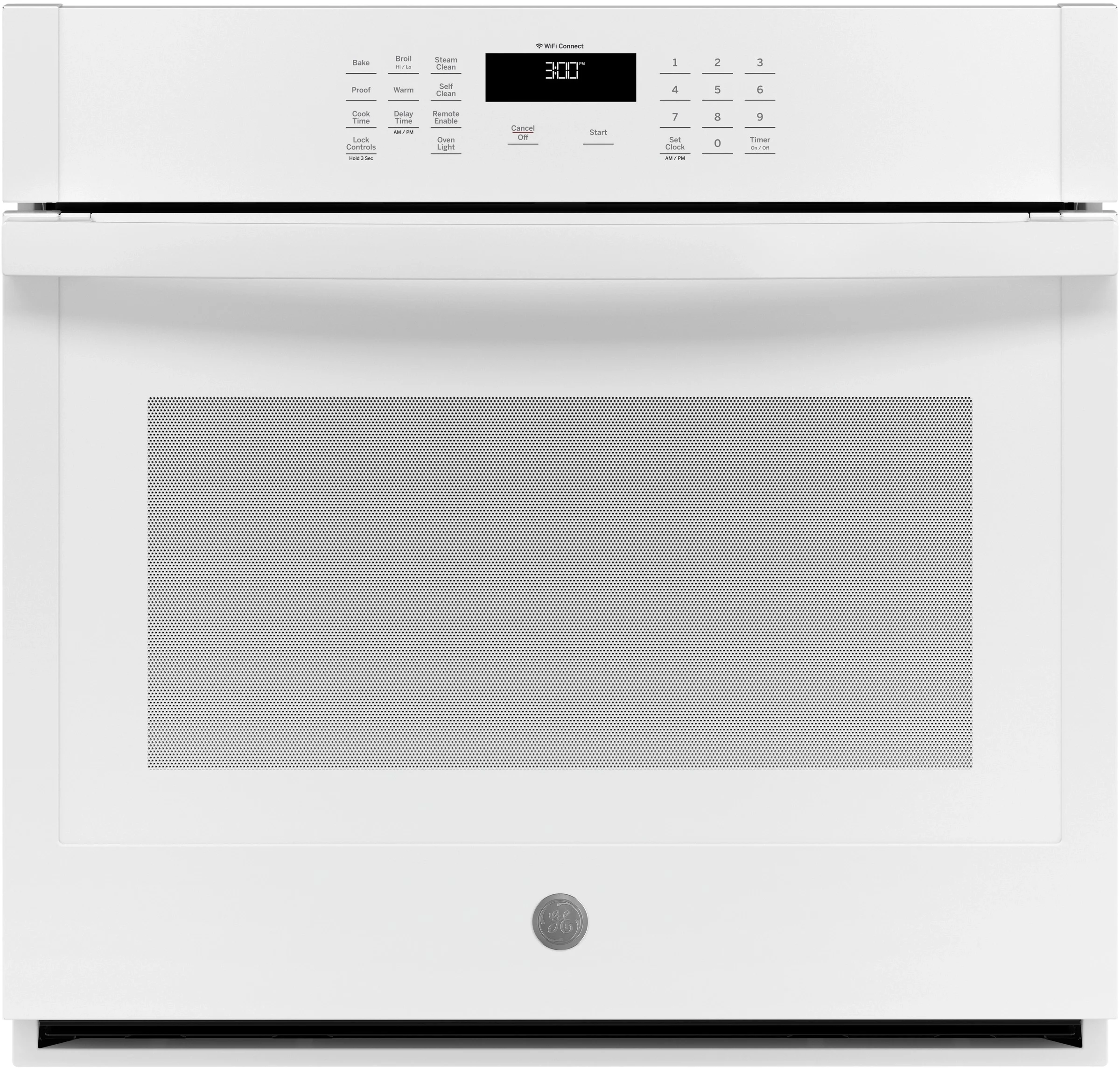 GE 30" White Electric Single Wall Oven