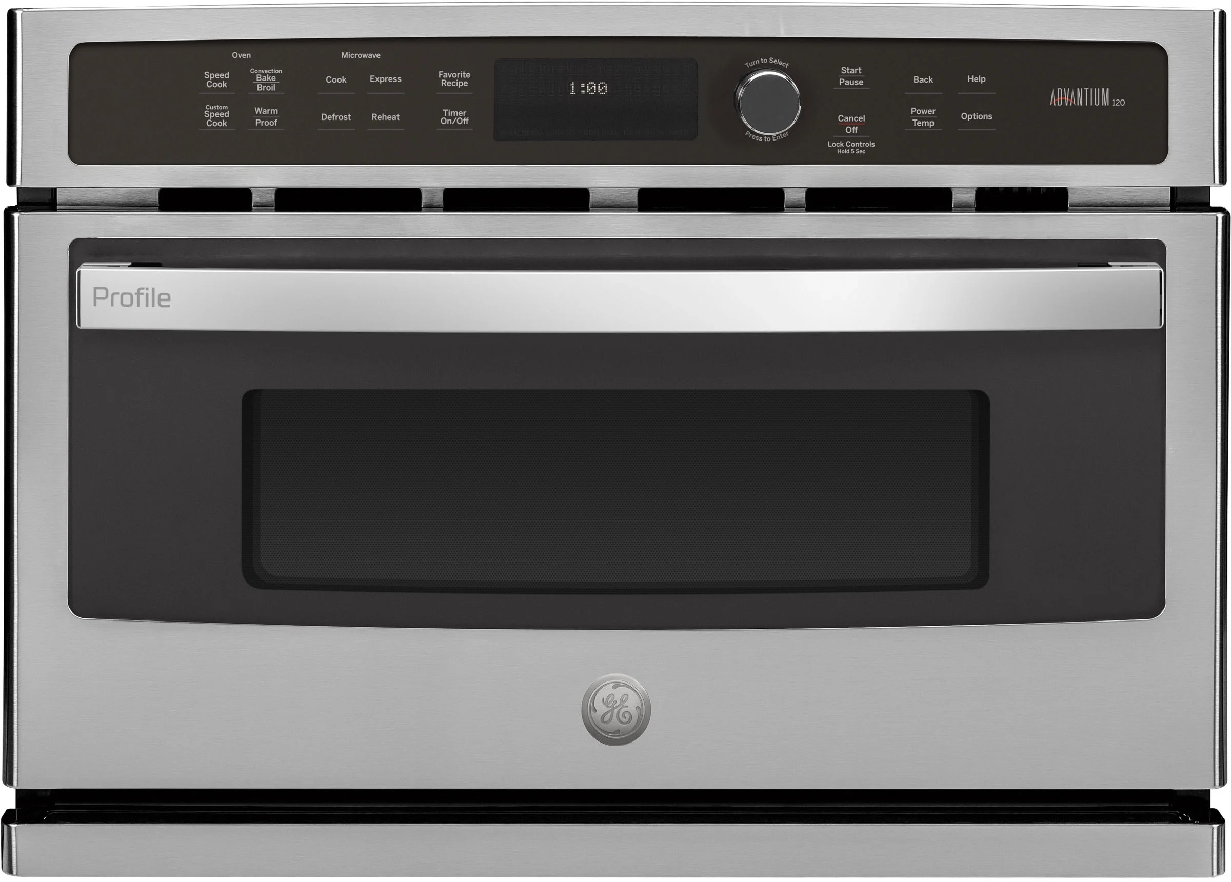 GE Profile Advantium 27" Stainless Steel Electric Single Wall Oven - Convection - Speed Oven