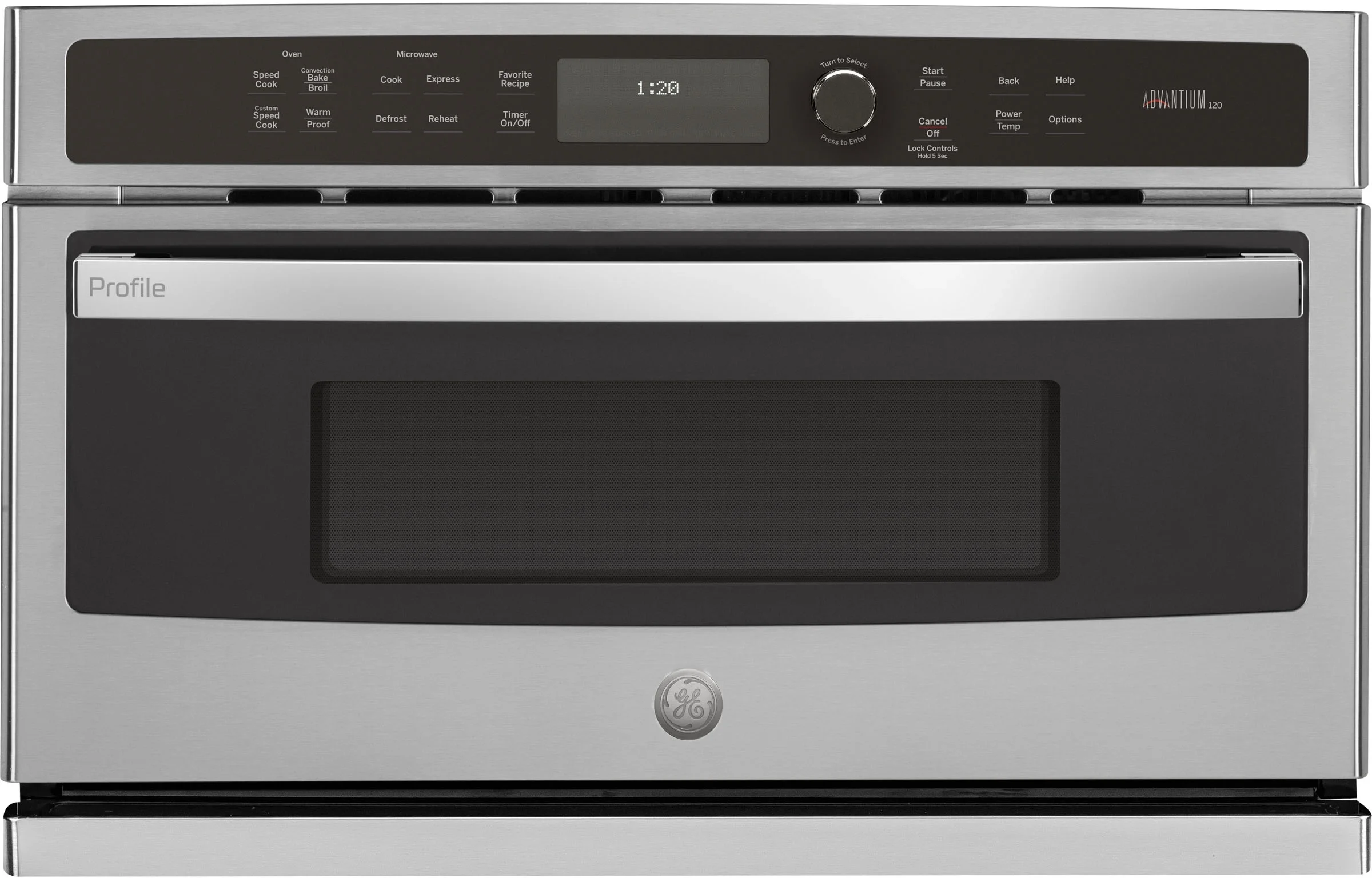 GE Profile Advantium 30" Stainless Steel Electric Single Wall Oven - Convection - Speed Oven