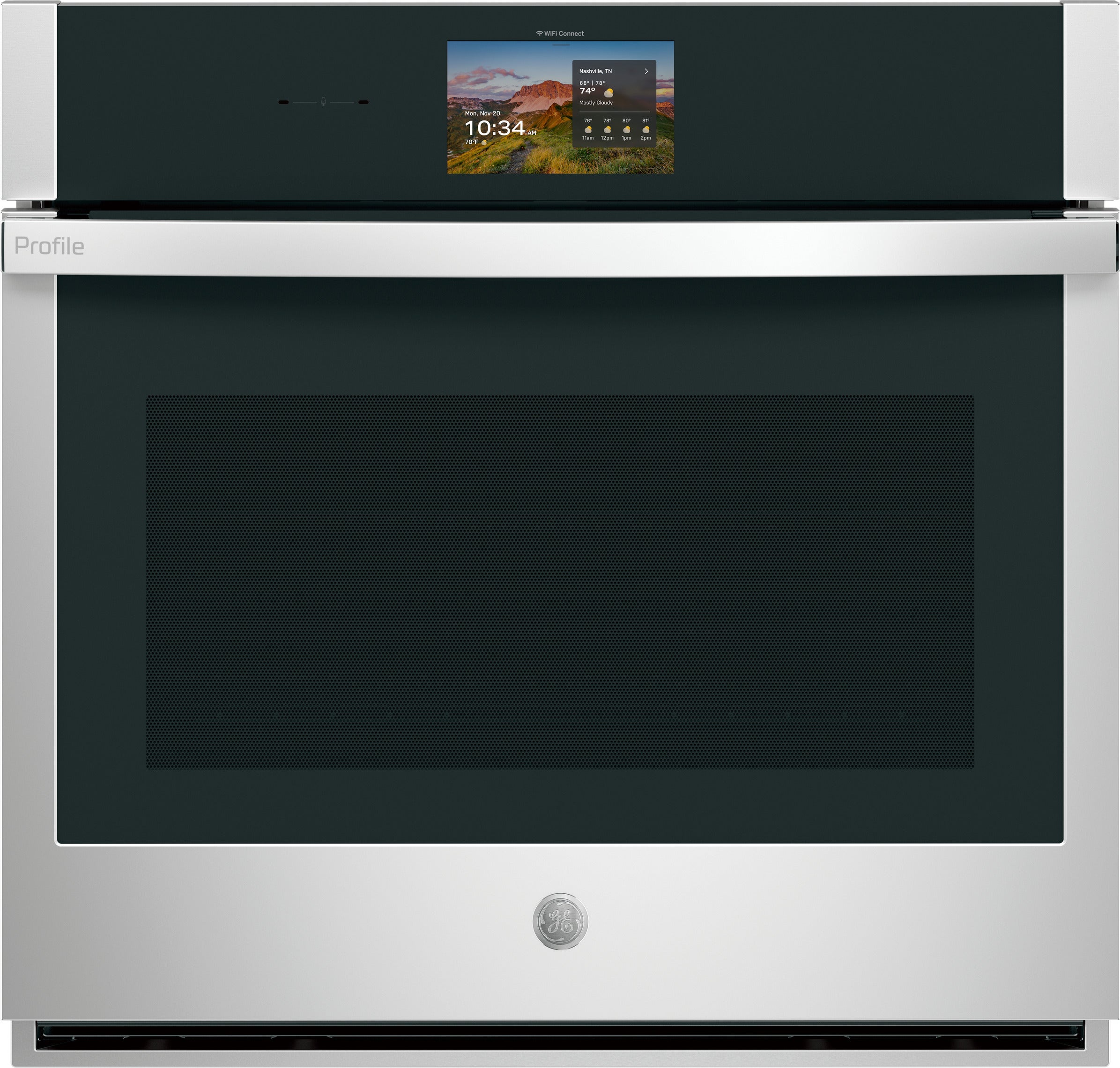 GE Profile 30 Inch Smart Built-In Convection Single Wall Oven Stainless With In-Oven Camera, No Preheat Air Fry, and Microphone: Stainless Steel