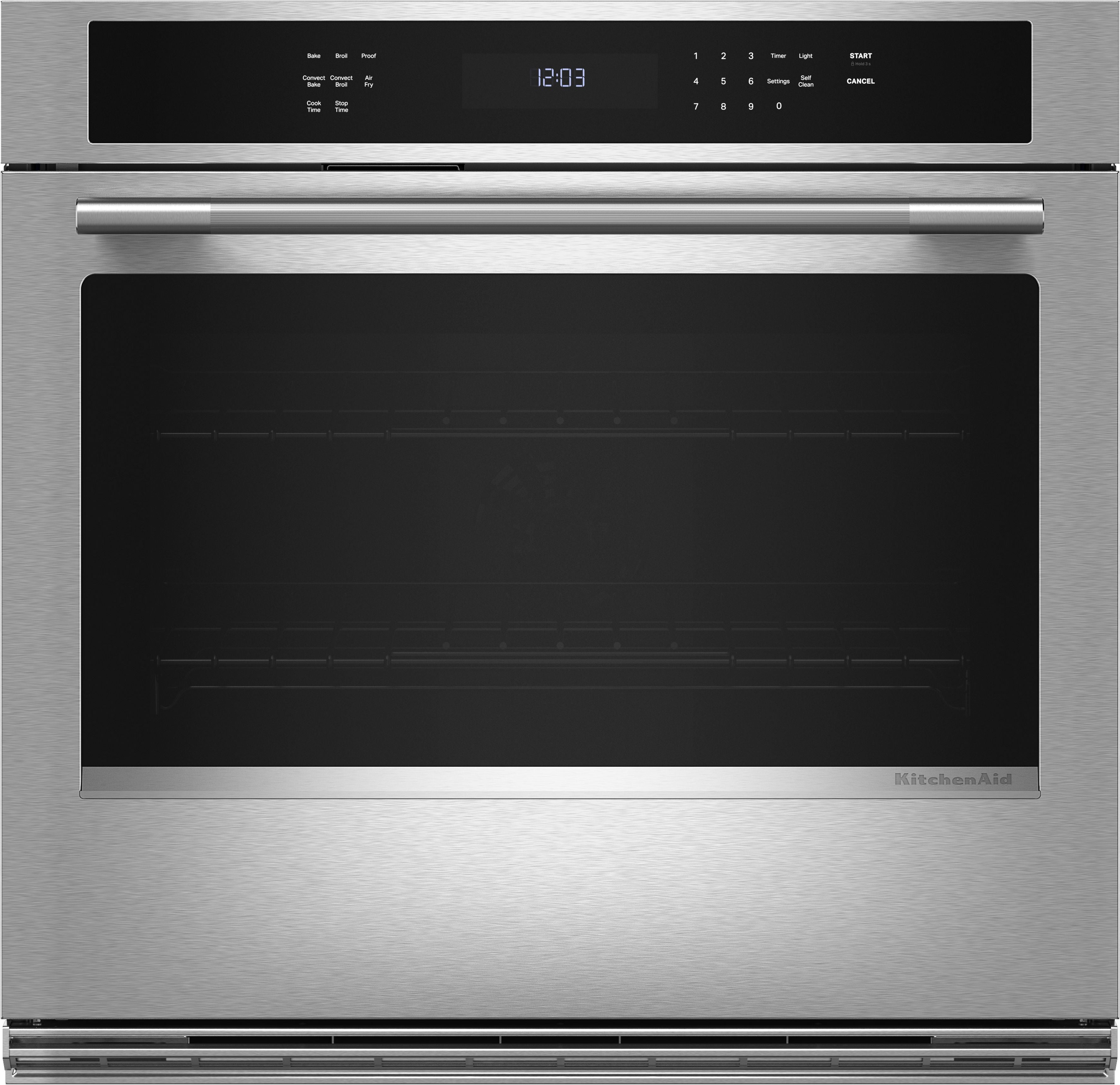 KitchenAid 30 Inch Single Wall Oven With Air Fry Mode: Stainless Steel