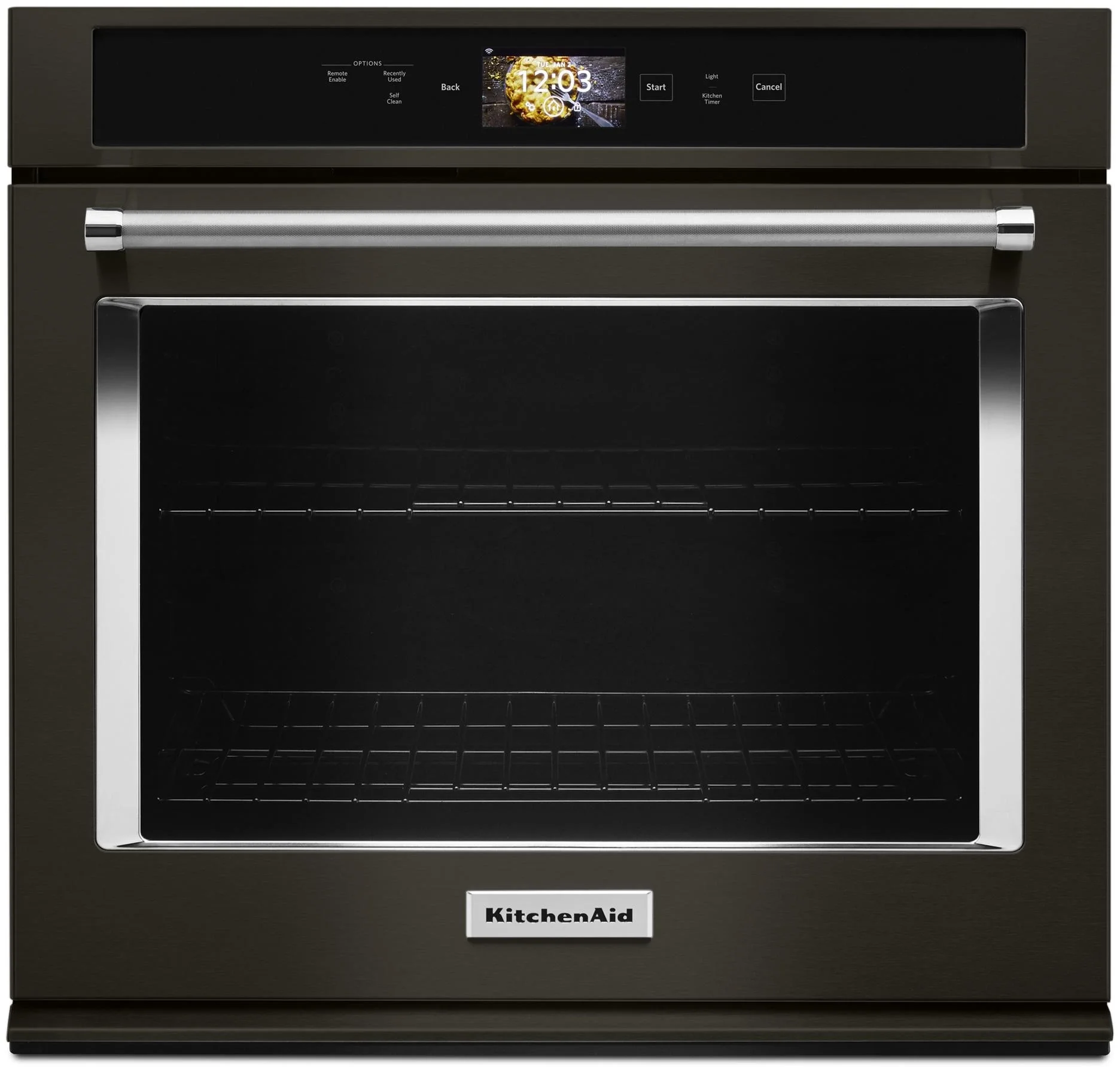 Kitchen Aid KitchenAid 30" 5.0 cu. ft. Black Stainless Steel Electric Single Wall Oven with