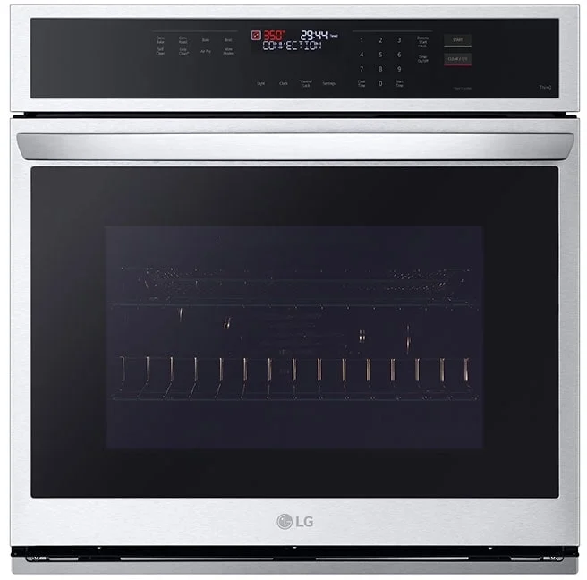 LG WSEP4723F 30 Inch Printproof Stainless Steel Electric Single Wall Oven