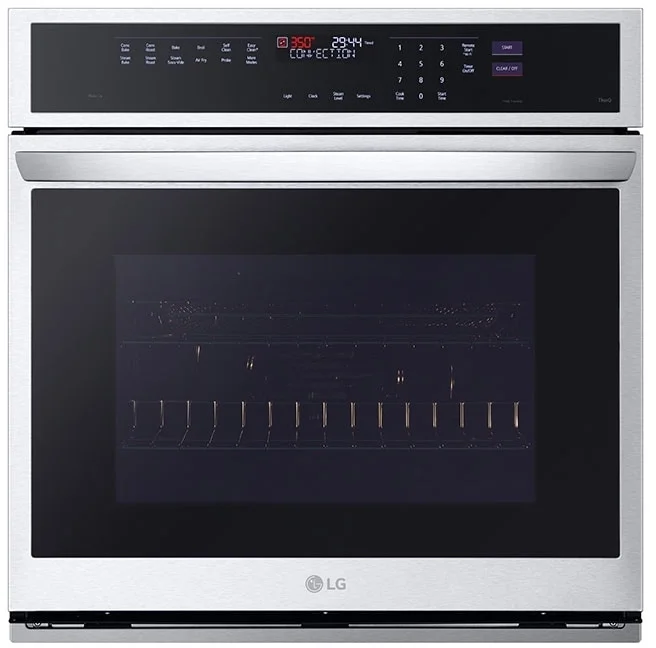 LG WSEP4727F 30 Inch Printproof Stainless Steel Electric Single Wall Steam Oven