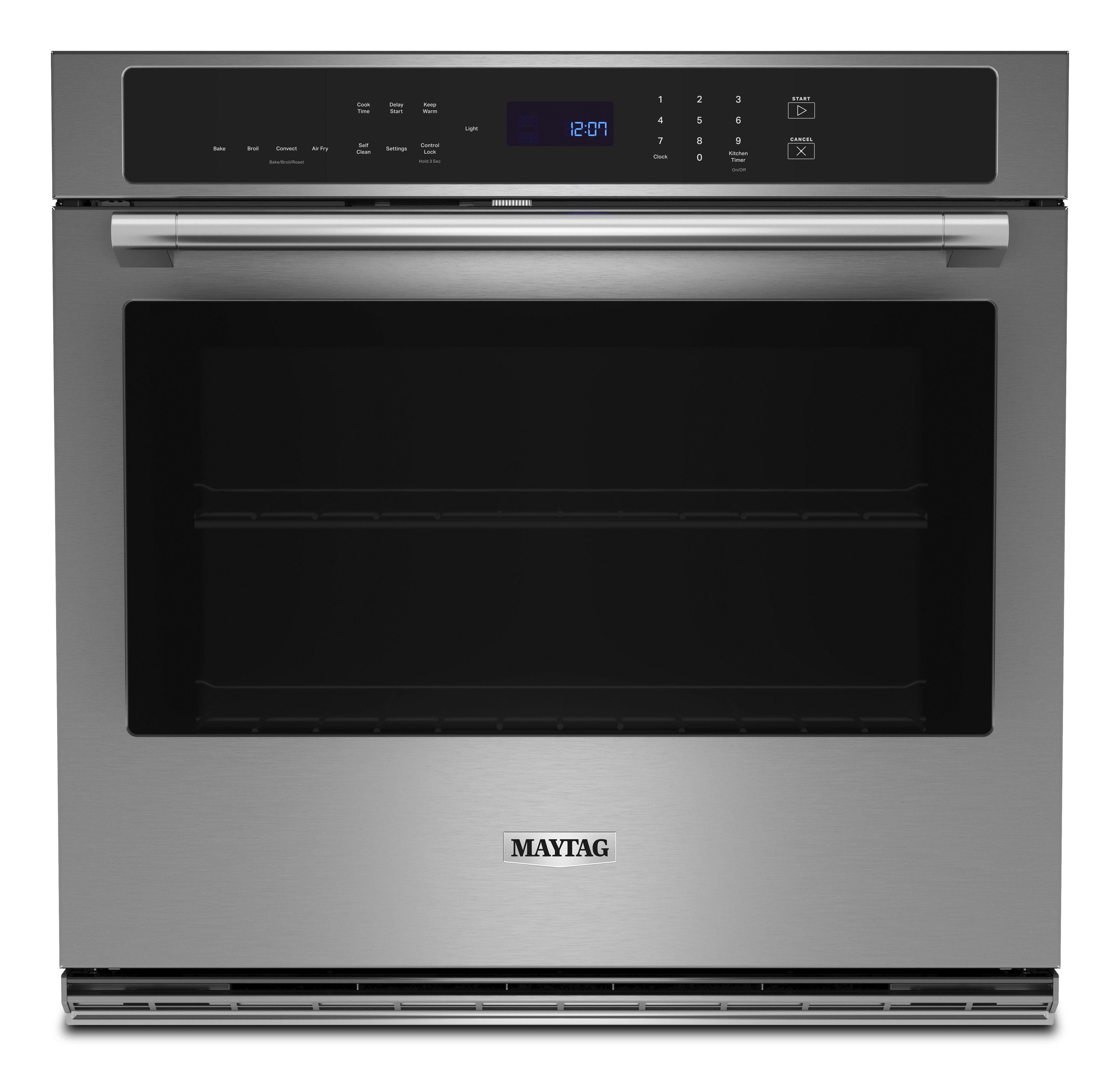 Maytag MOES6030LZ 30 Inch Fingerprint Resistant Stainless Steel Electric Single Wall Oven