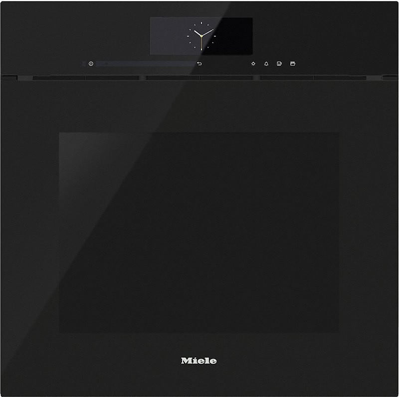 Miele 24 Inch Electric Single Wall Steam Oven with 1 Oven Rack Convection: Obsidian Black