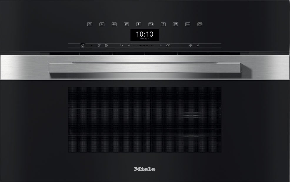 Miele DGC7470CTS PureLine Series 30 Inch Clean Touch Steel Electric Single Wall Steam Oven