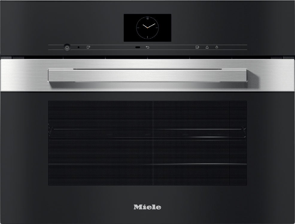 Miele DGC7640CTS PureLine Series 24 Inch Clean Touch Steel Electric Single Wall Steam Oven