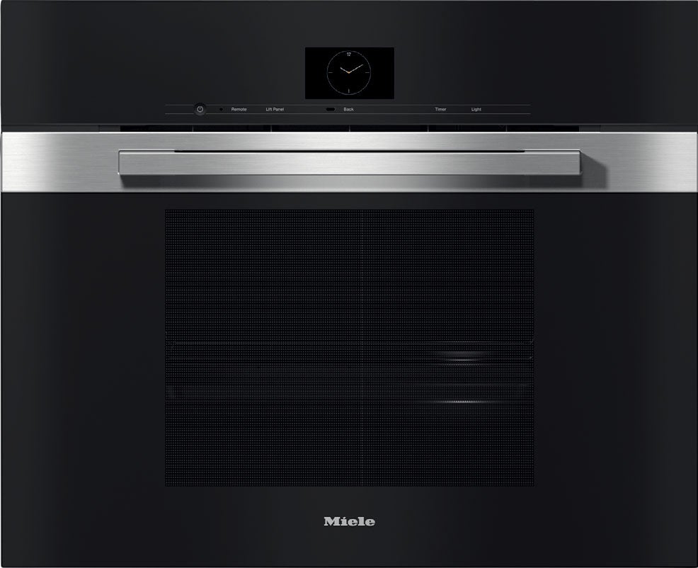 Miele DGC7685CTS PureLine Series 30 Inch Clean Touch Steel Electric Single Wall Steam Oven