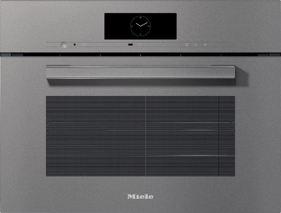 Miele DGC7840GG VitroLine Series 24 Inch Graphite Grey Electric Single Wall Steam Oven
