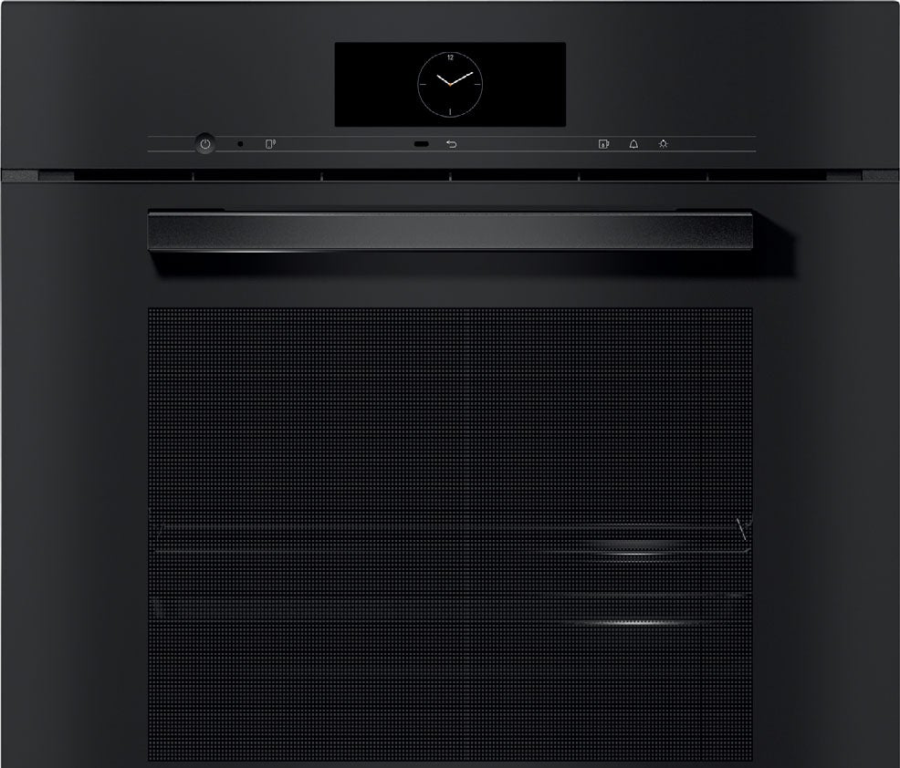 Miele DGC7860OB VitroLine Series 24 Inch Obsidian Black Electric Single Wall Steam Oven