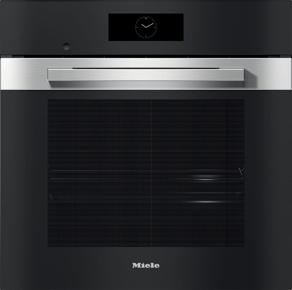 Miele DGC7865CTS PureLine Series 24 Inch Clean Touch Steel Electric Single Wall Steam Oven