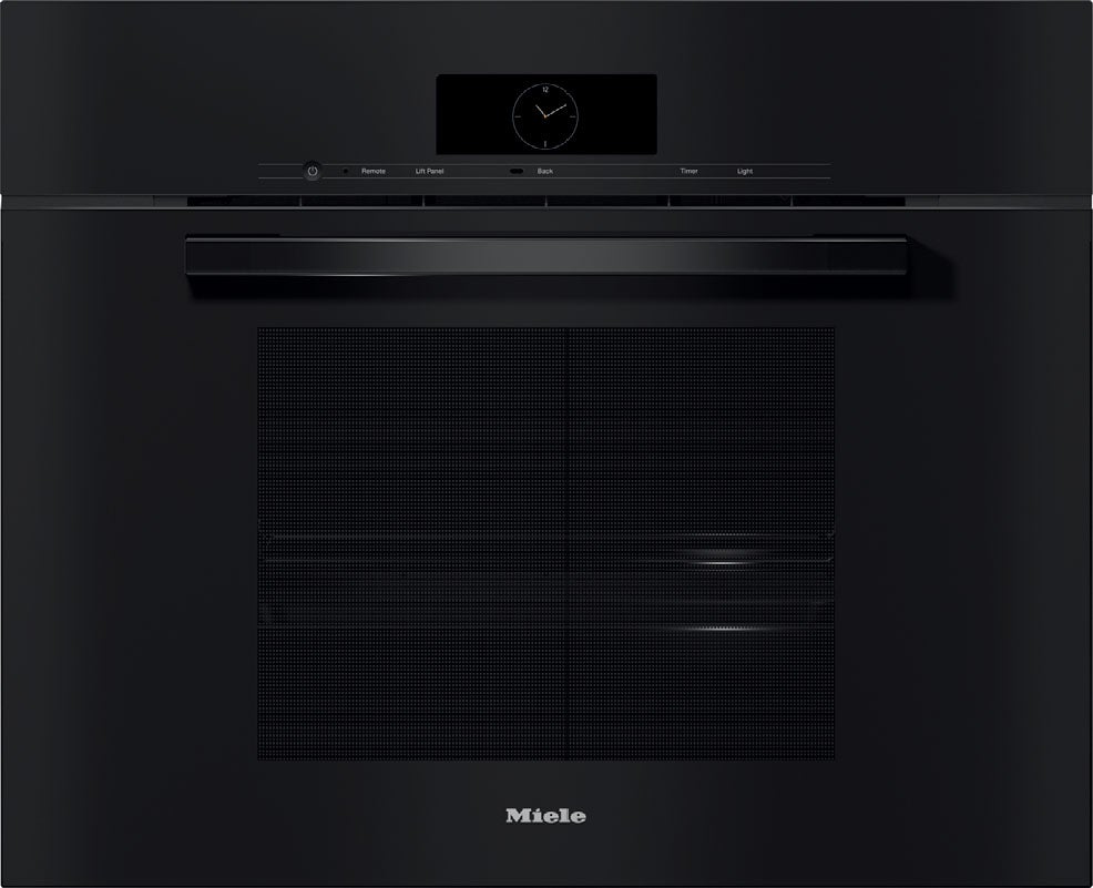 Miele DGC7880OB VitroLine Series 30 Inch Obsidian Black Electric Single Wall Steam Oven