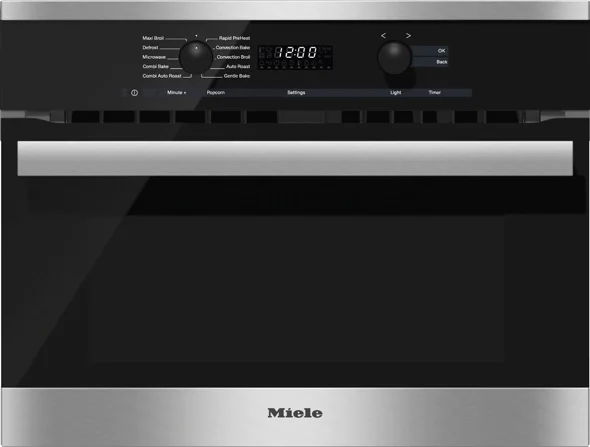 Miele H6200BM DirectSelect Series 24 Inch Clean Touch Steel Electric Single Wall Speed Oven