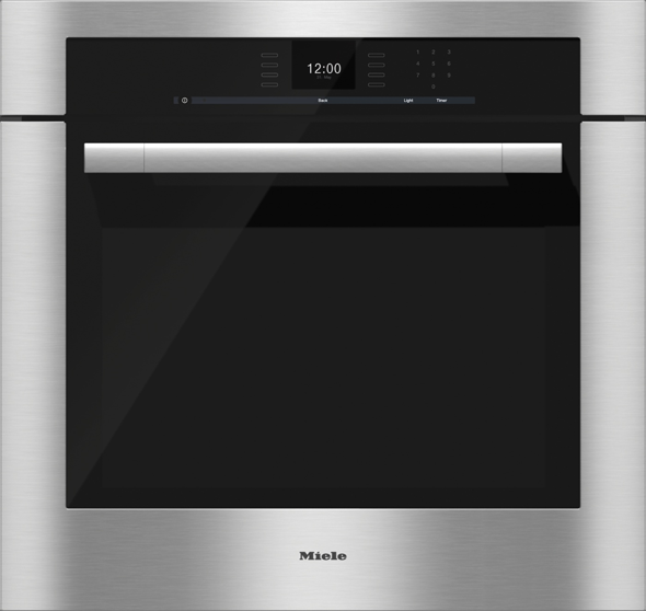Miele H6580BP SensorTronic Series 30 Inch Stainless Steel Electric Single Wall Oven
