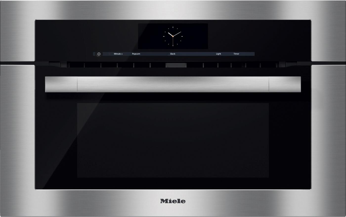 Miele H6770BM M Touch Series 30 Inch Clean Touch Steel Electric Single Wall Speed Oven