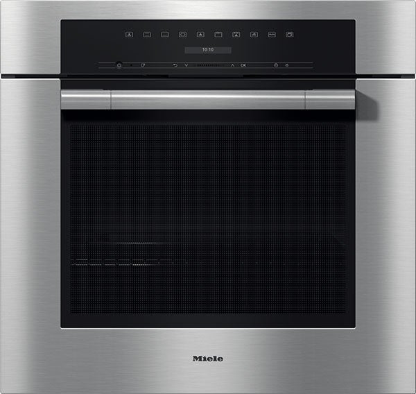 Miele H7180BPCTS ContourLine Series 30 Inch Clean Touch Steel Electric Single Wall Oven