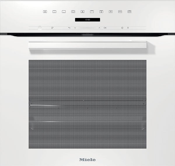 Miele H7263BPBW VitroLine Series 24 Inch Brilliant White Electric Single Wall Oven