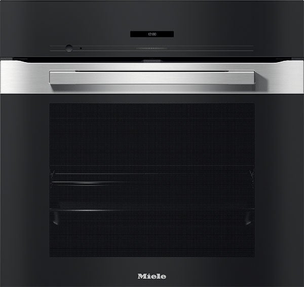 Miele H7263BPCTS PureLine Series 24 Inch Clean Touch Steel Electric Single Wall Oven