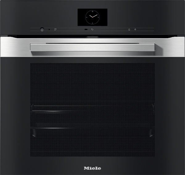 Miele H7660BPCTS PureLine Series 24 Inch Clean Touch Steel Electric Single Wall Oven