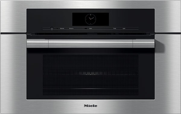 Miele H7770BM ContourLine Series 30 Inch Clean Touch Steel Electric Single Wall Speed Oven