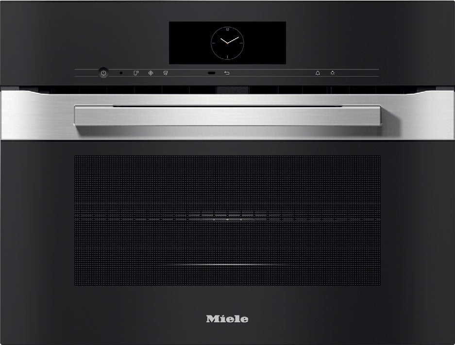 Miele H7840BMCTS PureLine Series 24 Inch Clean Touch Steel Electric Single Wall Speed Oven