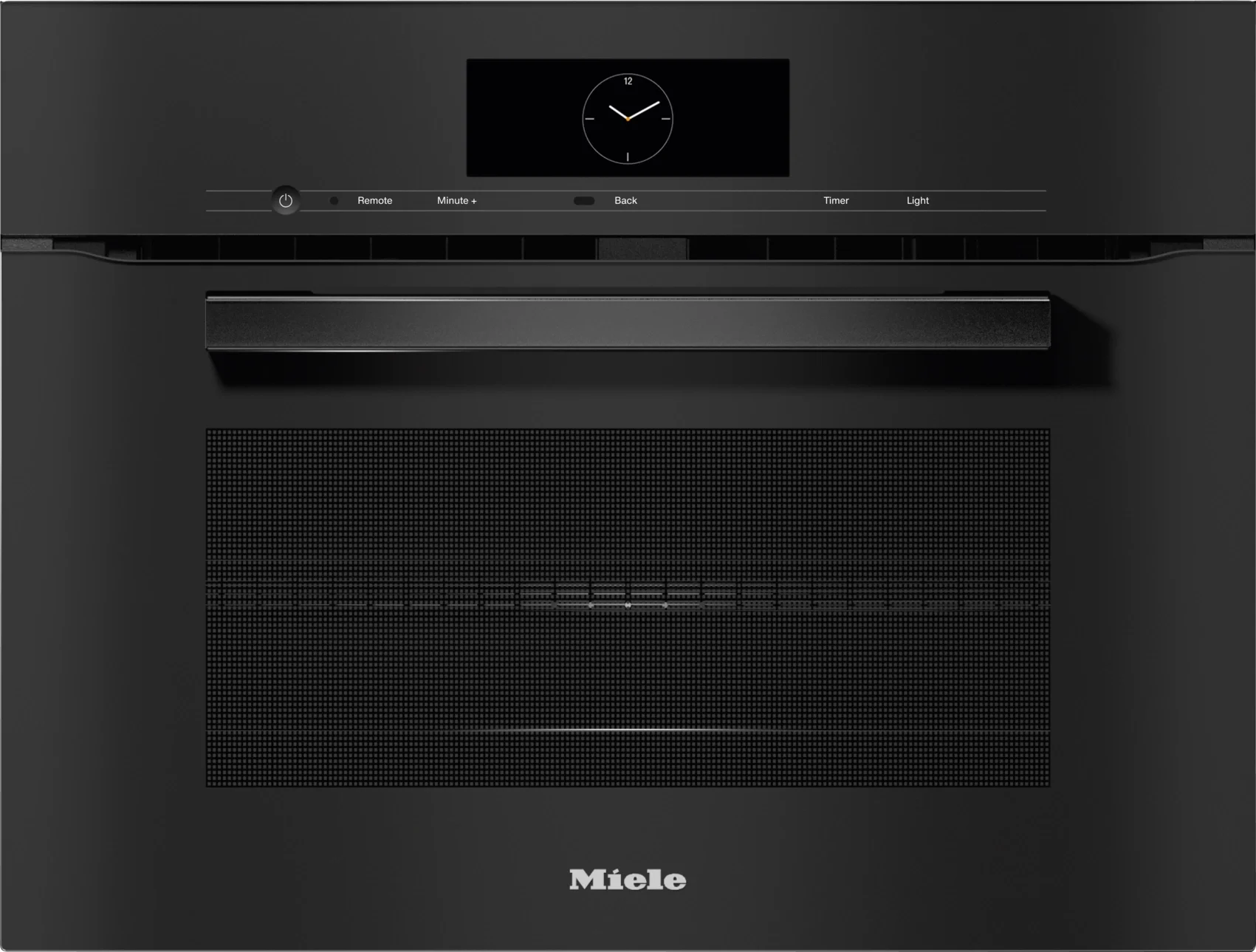 Miele H7840BMOB VitroLine Series 24 Inch Obsidian Black Electric Single Wall Speed Oven