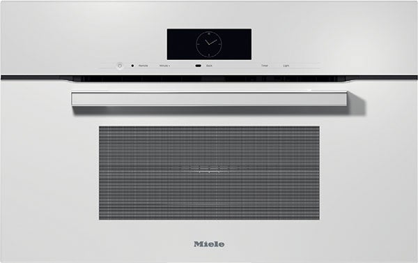 Miele H7870BMBW VitroLine Series 30 Inch Brilliant White Electric Single Wall Speed Oven