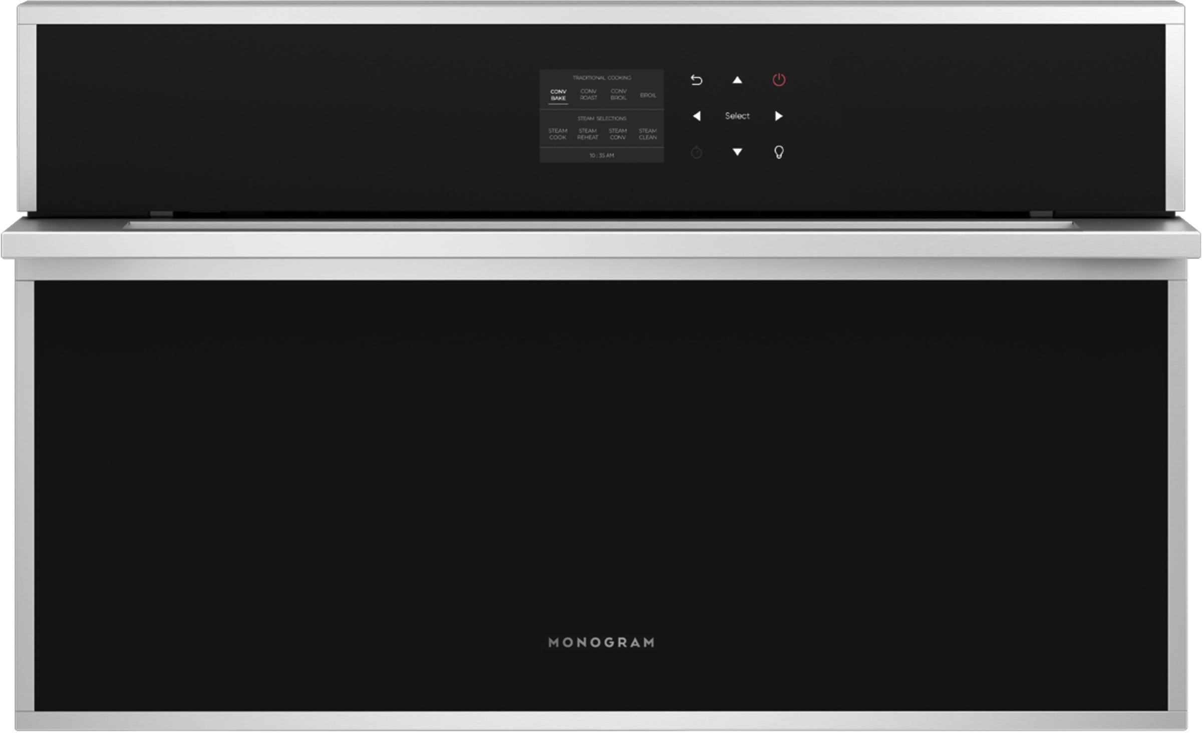 Monogram Minimalist 30" Stainless Steel Steam Wall Oven - Convection