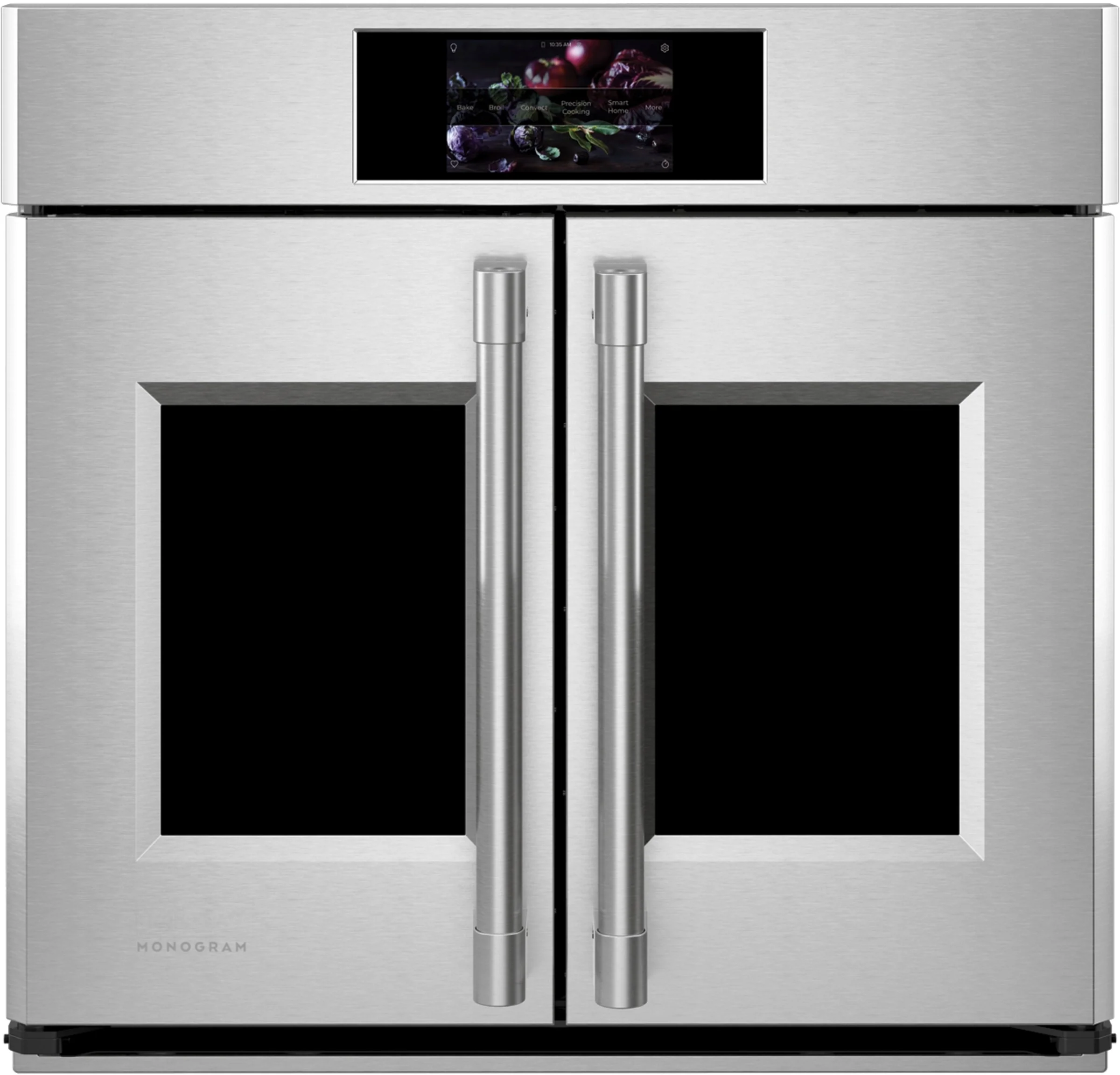 Monogram Statement 30" Stainless Steel French Door Electric Single Wall Oven - Convection - ADA Compliant