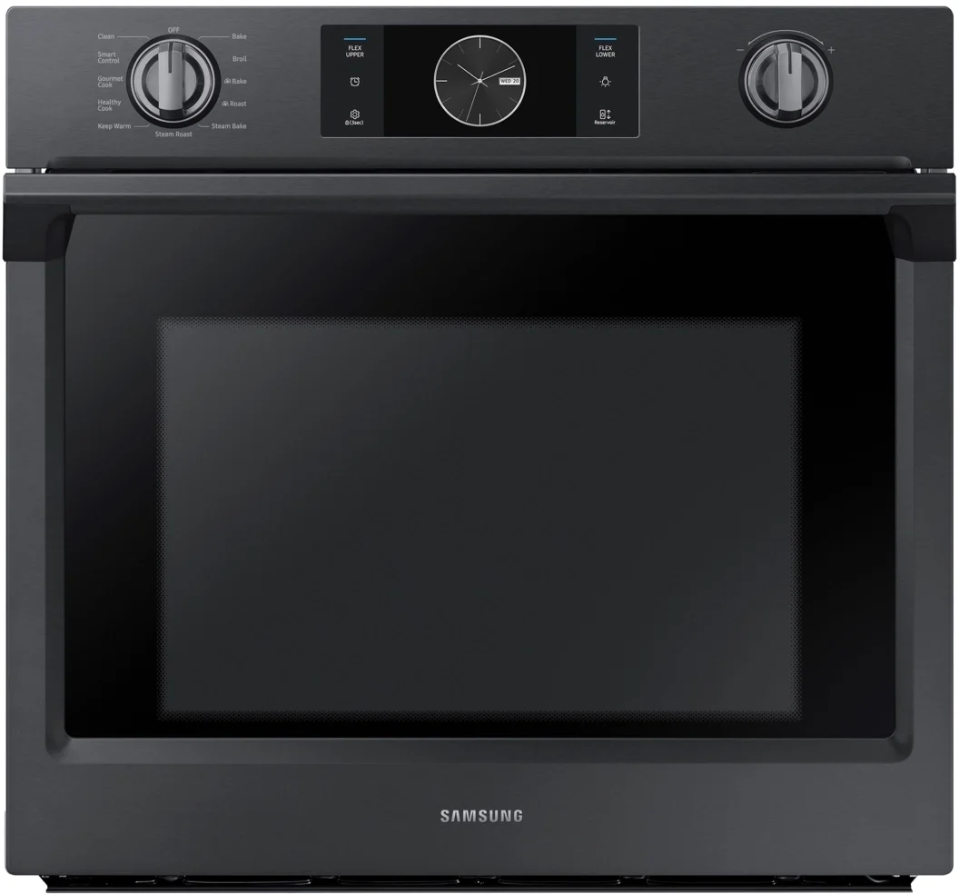 Samsung 30" Black Stainless Steel Electric Single Wall Oven - Convection