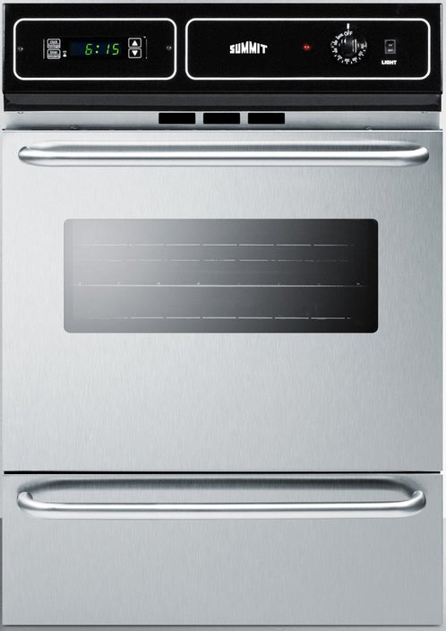 Summit 24" Stainless Steel Gas Single Wall Oven