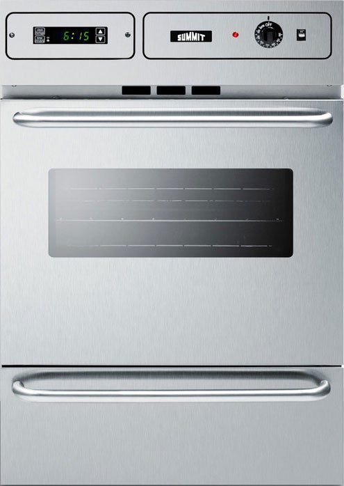 Summit 24" Stainless Steel Gas Single Wall Oven