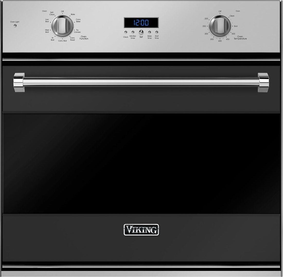 Viking RVSOE330CS 3 Series 30 Inch Cast Black Electric Single Wall  Oven