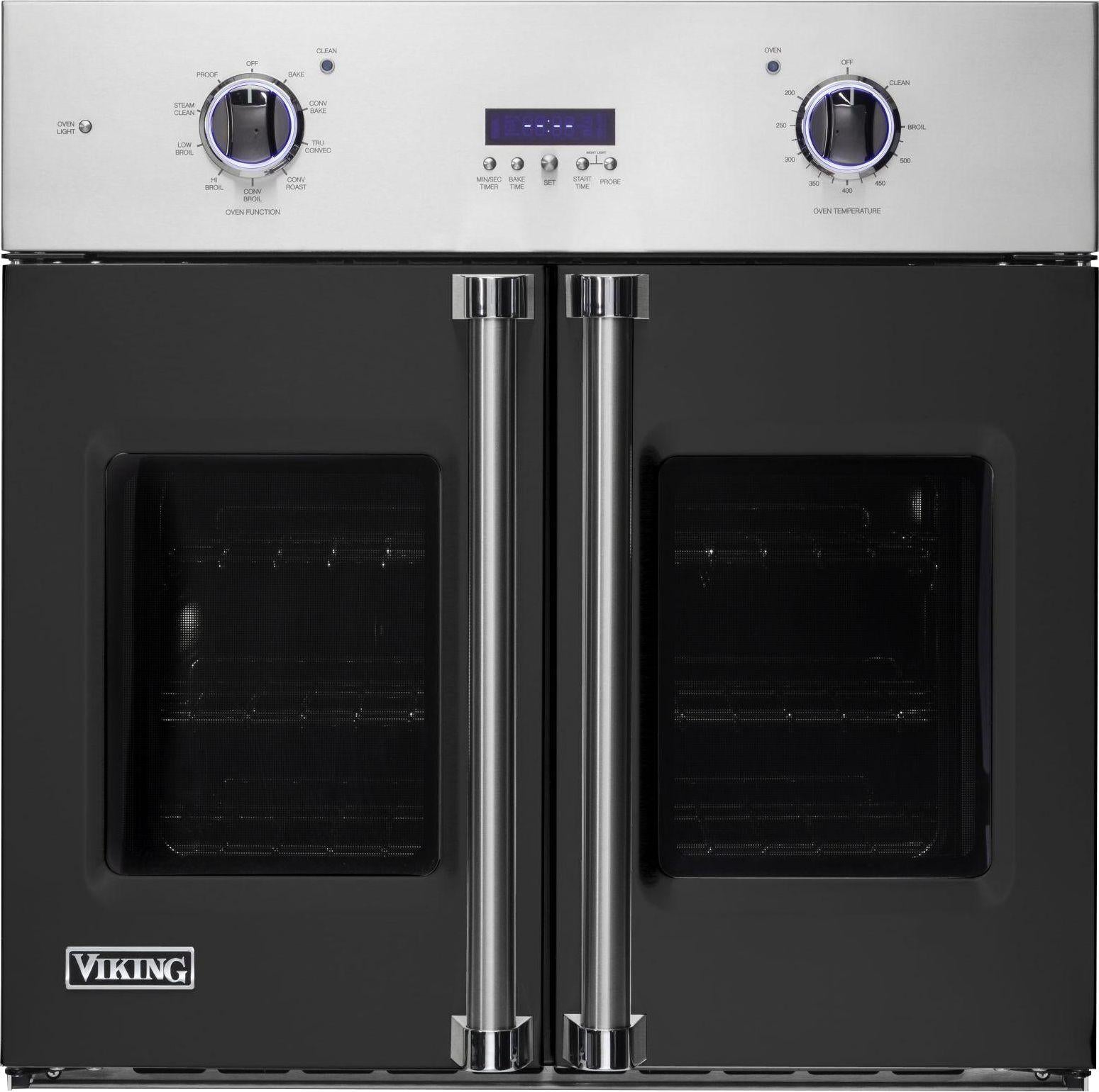 Viking VSOF7301CS  7 Series 30 Inch Cast Black Electric Single Wall  French Door Oven