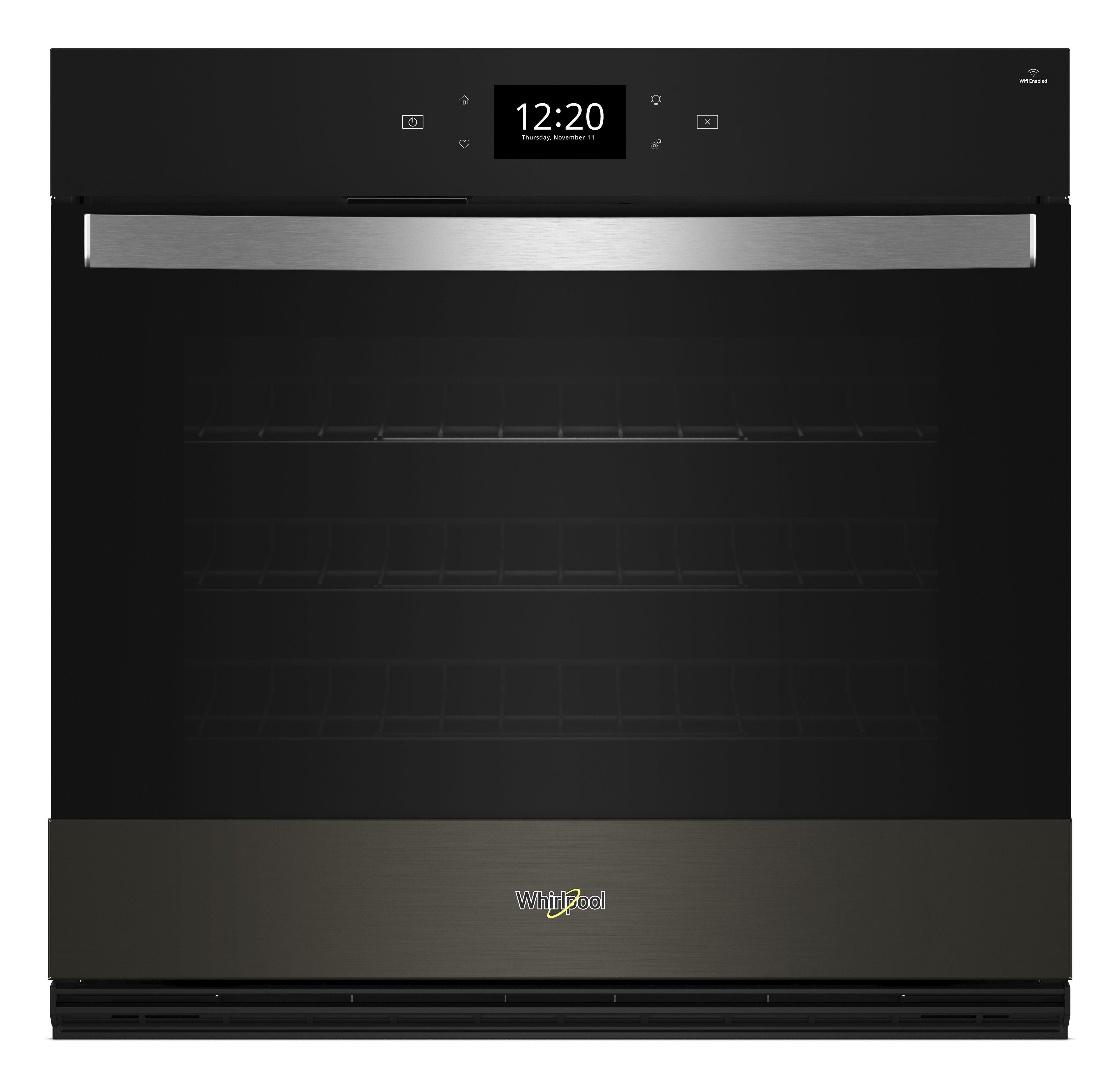Whirlpool WOES7030PV 30 Inch Black Stainless Steel Electric Single Wall Oven