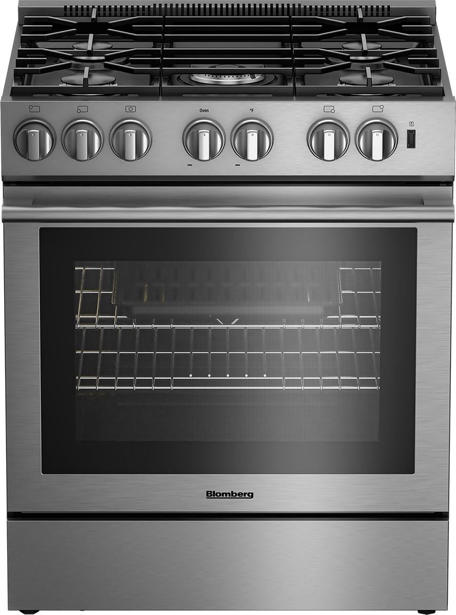 Blomberg BGR30522SS 30 Inch Stainless Steel Slide-in Gas Range, in Stainless Steel