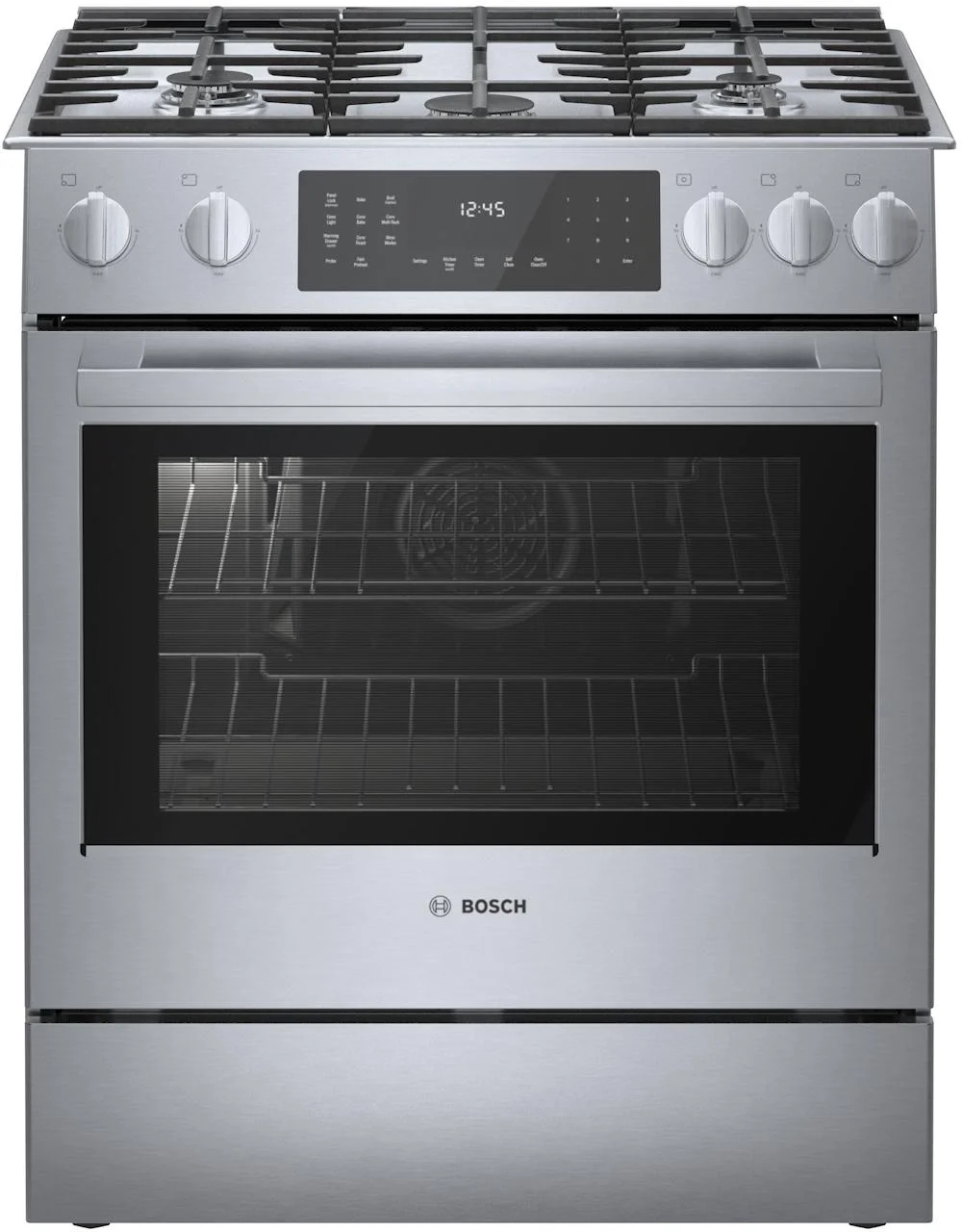 Bosch Benchmark Benchmark 30" Stainless Steel Dual Fuel Sealed Burner Slide-In R