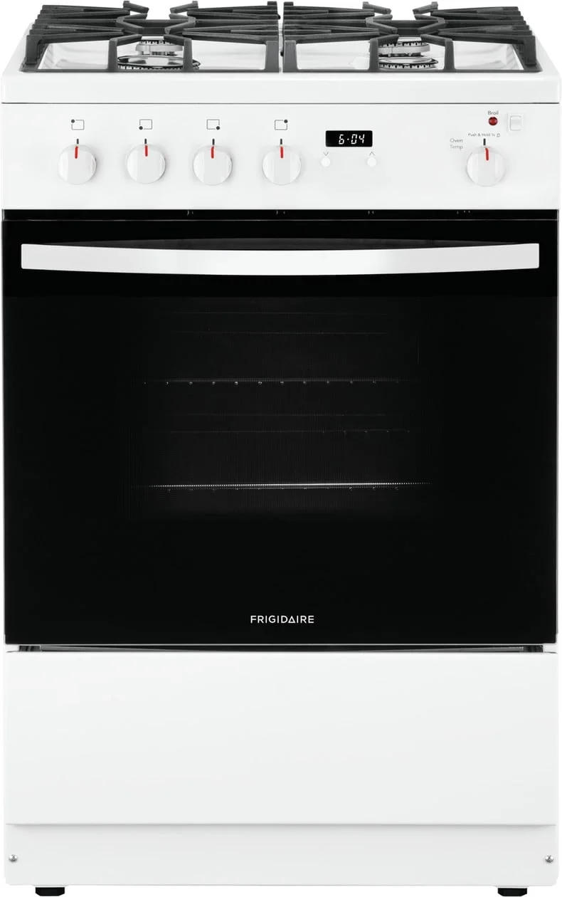 Frigidaire 24" White Natural Gas Freestanding Sealed Burner Range - ADA Compliant