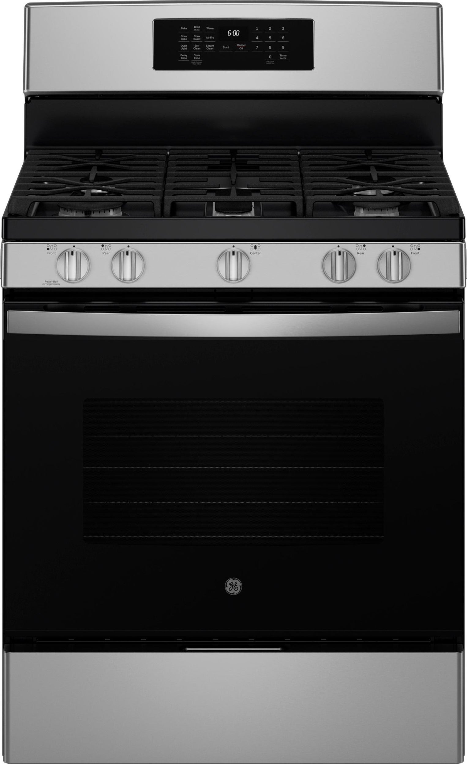 GE 30 Inch Freestanding Convection Oven With Self Cleaning: Stainless Steel