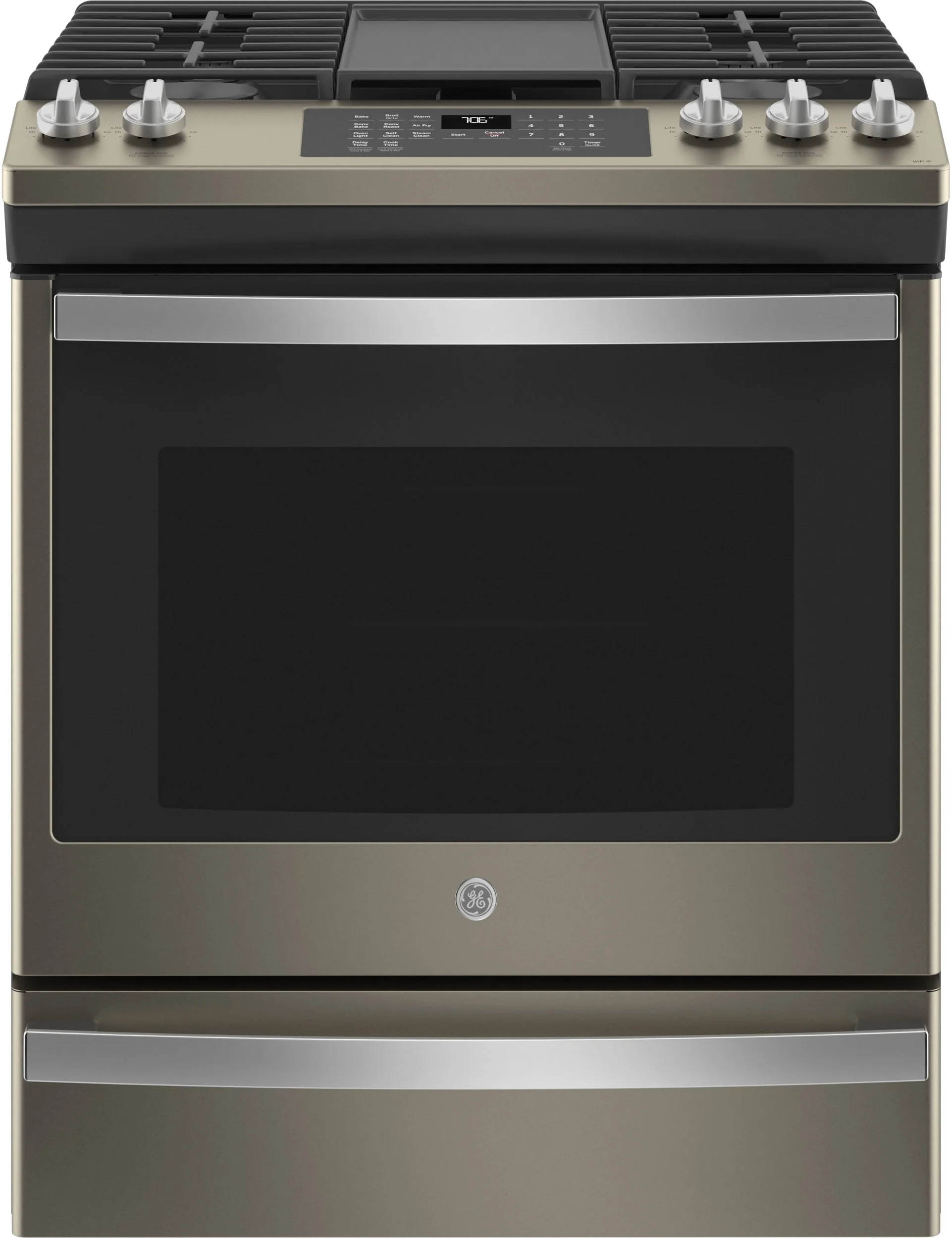 GE JGS760EPES 30 Inch Slate Slide-in Gas Convection Range