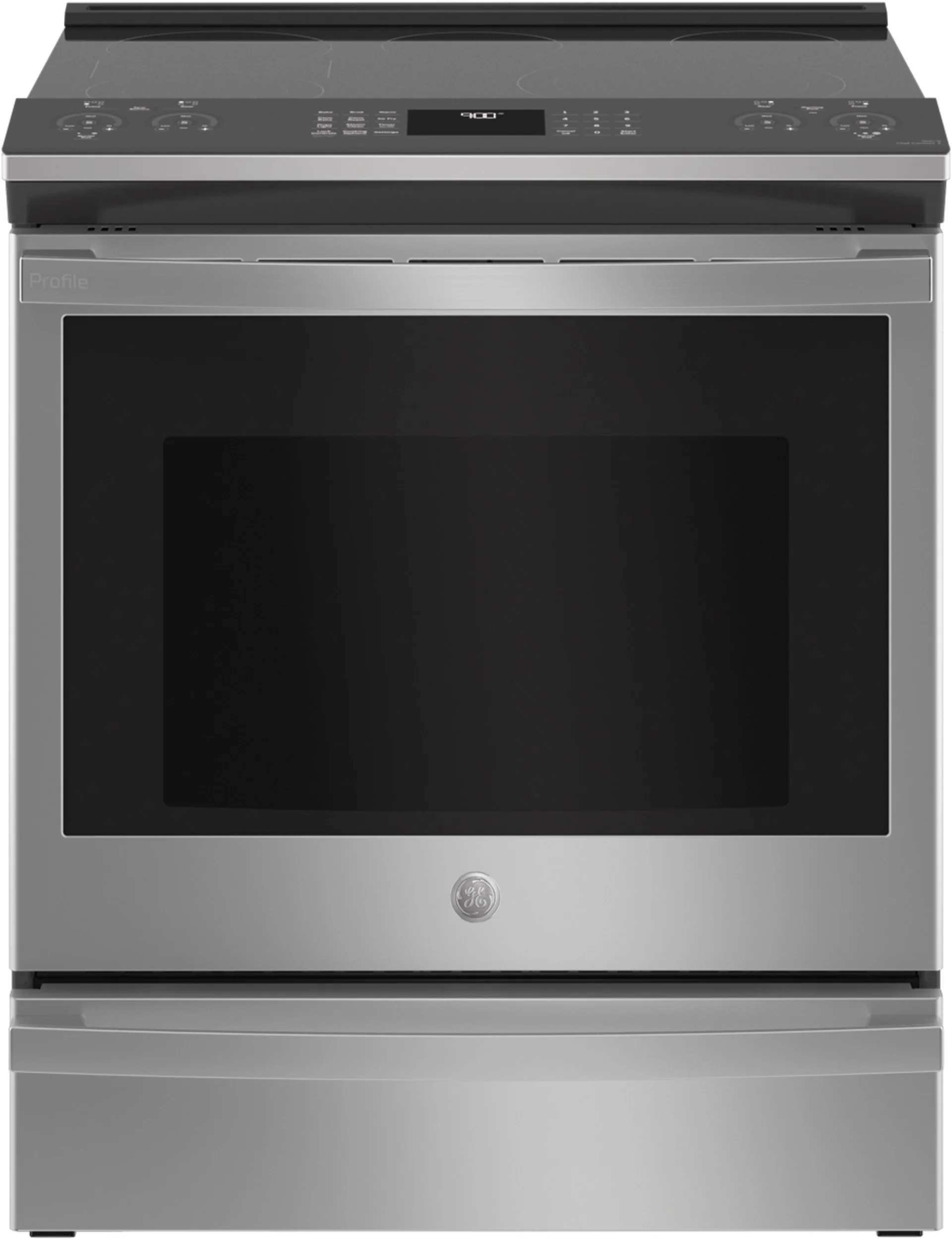 GE Profile PSS93YPFS 30 Inch Fingerprint Resist Stainless Steel Slide-in Convection Range