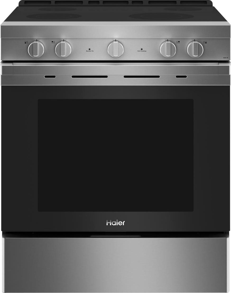 Haier 30" Stainless Steel Electric Slide-In Smoothtop Range - Convection