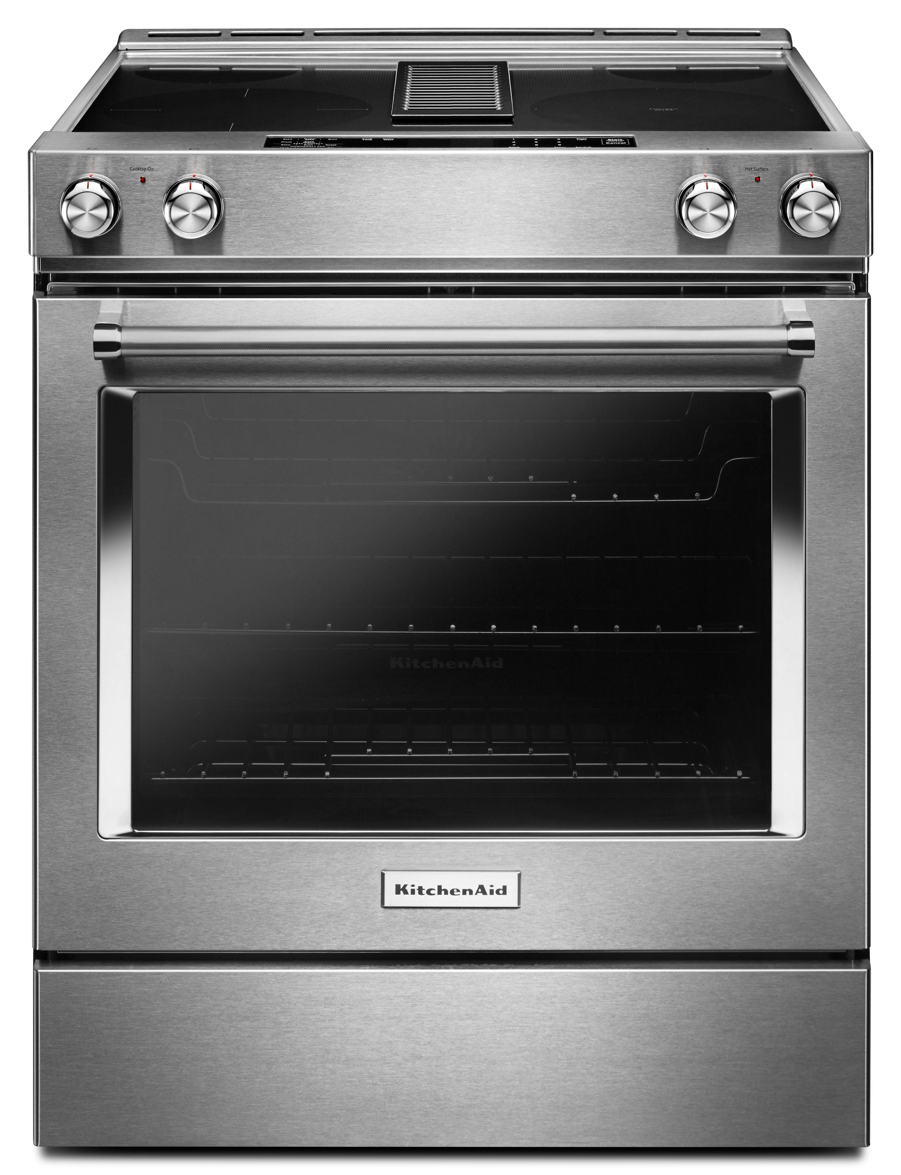 Kitchen Aid KitchenAid 30" Stainless Steel Freestanding Electric Range with Downdraft Ventil