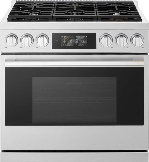 LG LG Signature 36 Inch 6.3 Cu Ft. Pro Gas Range With Inverter Probake Convection, 23K BTU Burner Air Fry, And Air Sous Vide, And Flex Control Knobs: Stainless Steel