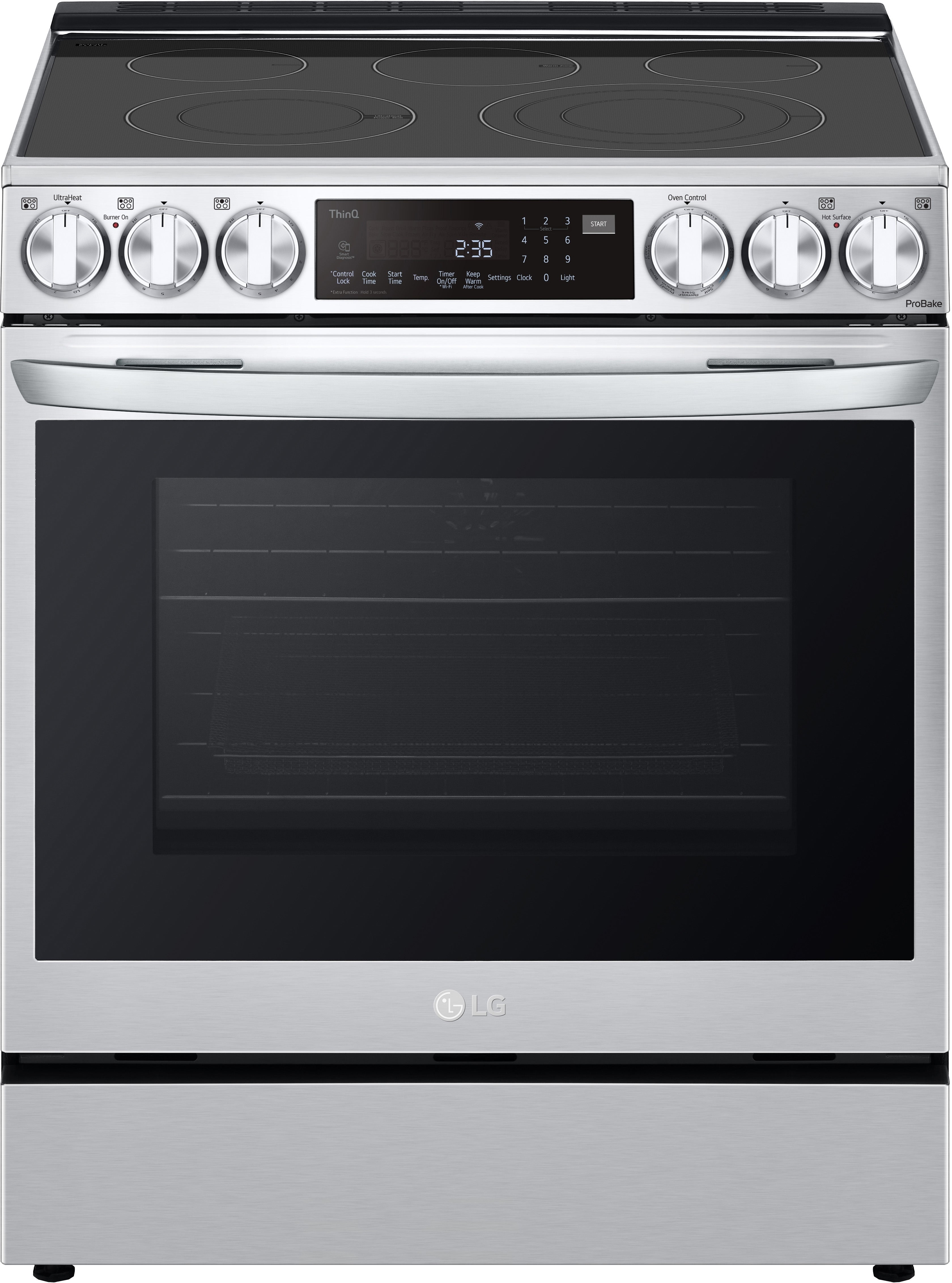 LG LSEL6335FE 30 Inch Smart Slide-In Electric Range Fingerprint Resistant Stainless Steel