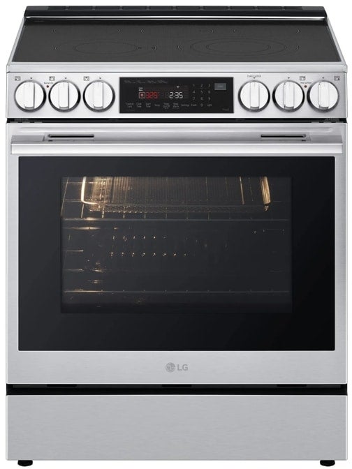 LG LSEL6335XE 30 Inch Slide-In Smart Electric Range Printproof Stainless Steel