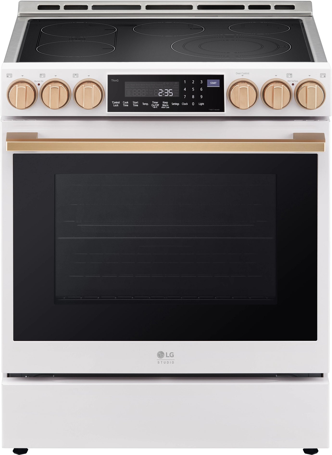 LG Studio LSES6338N 6.3 cu. ft. InstaView Electric Slide-in Range Essence White