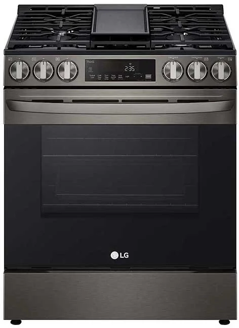 LG LSGL5833D Black Stainless Steel Slide-in Gas Range, in Black Stainless Steel